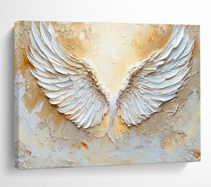 3D White Wings Art for Inspirational Home Office DLZ2839