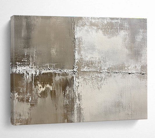 Textured Neutral Tones Art for Minimalist Art Gallery & Scandinavian - Style Living Room SC445