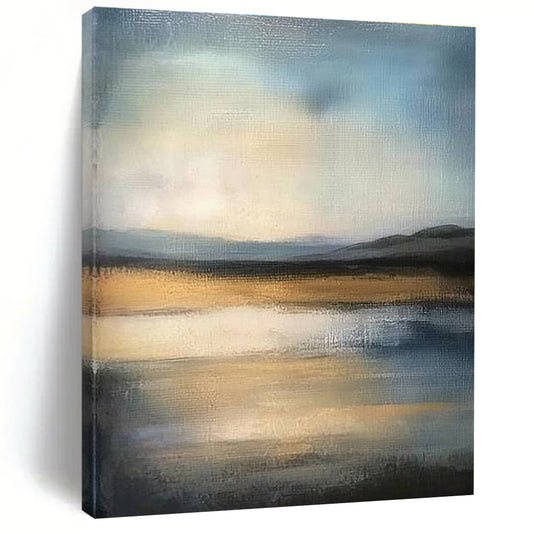 Abstract Landscape Impressionistic Art for Bohemian - Style Lounge & Creative Home Studio STSC1495