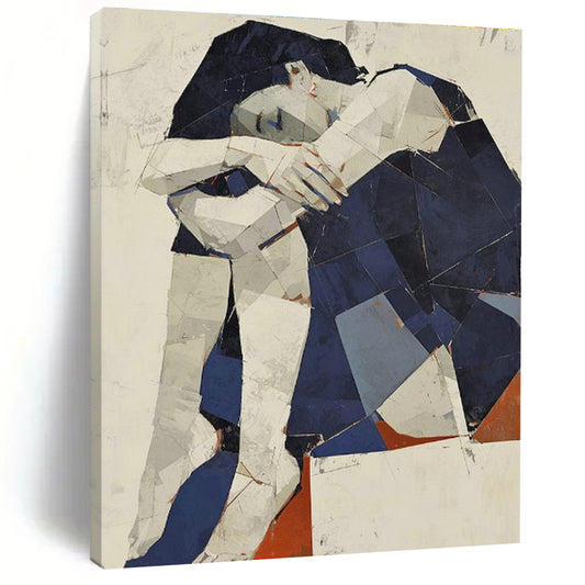 Cubist Figure Art for Studio Apartment & Art - Themed Café DLZ0592