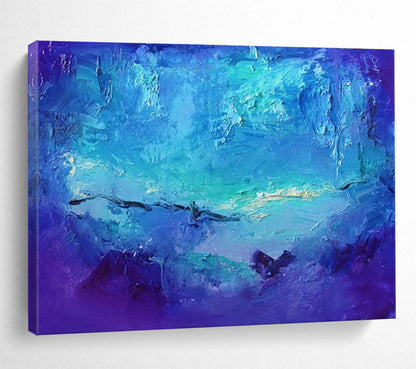 Blue - Purple Abstract Art for Relaxing Spa Waiting Lounges DLZ3104