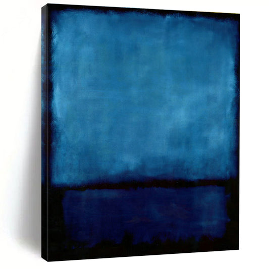 Pure Blue Abstract Art for Bedroom & Meditation Room DLZ0449