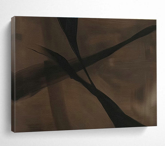 Brown - Black Abstract Art for Industrial - Style Loft Spaces DLZ2527