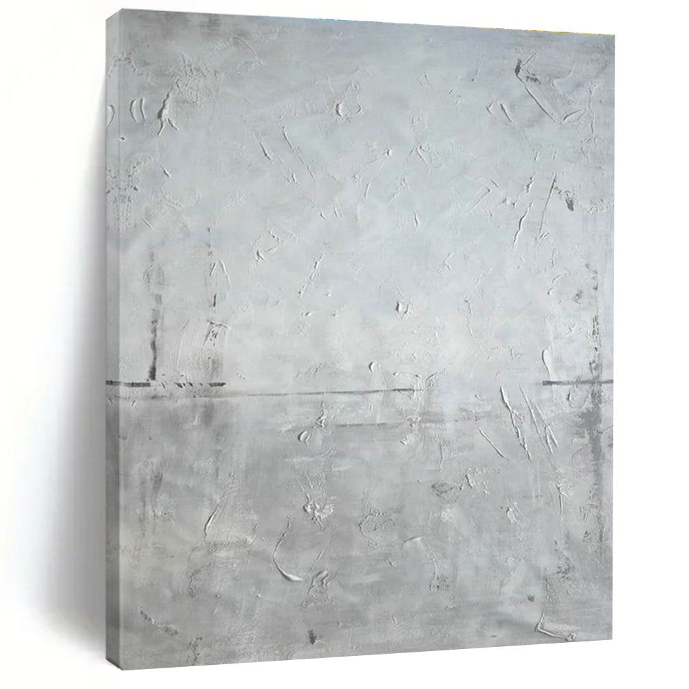 Minimalist Gray - Texture Abstract Art for Modern Living Room & Gallery Corridor DLZ2281