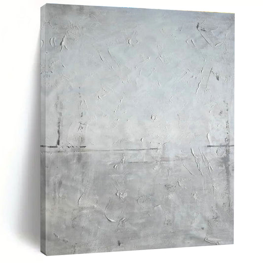 Minimalist Gray - Texture Abstract Art for Modern Living Room & Gallery Corridor DLZ2281