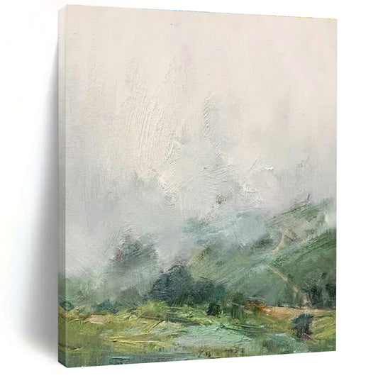 Misty Mountain Landscape Art for Nature - themed Spa & Rustic Cabin DLZ2241