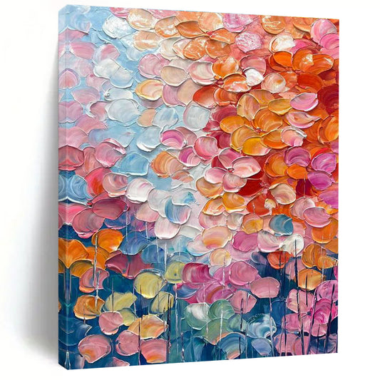 Pastel Flower Field Art for Wedding Venue & Spa Retreat DLZ2357