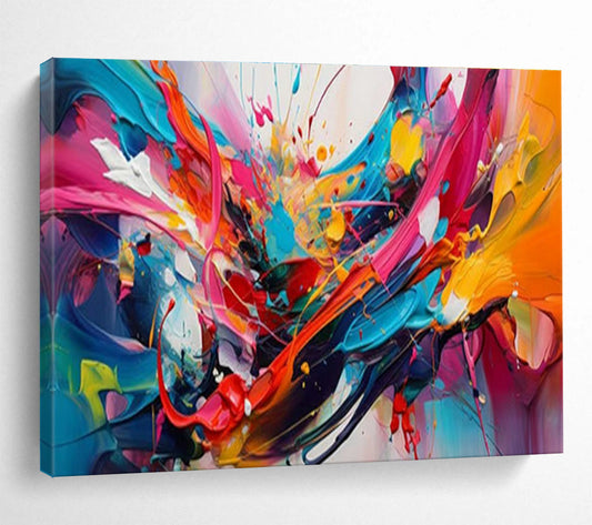 Splash - Style Color Explosion Abstract Art for Trendy Creative Studios DLZ3074