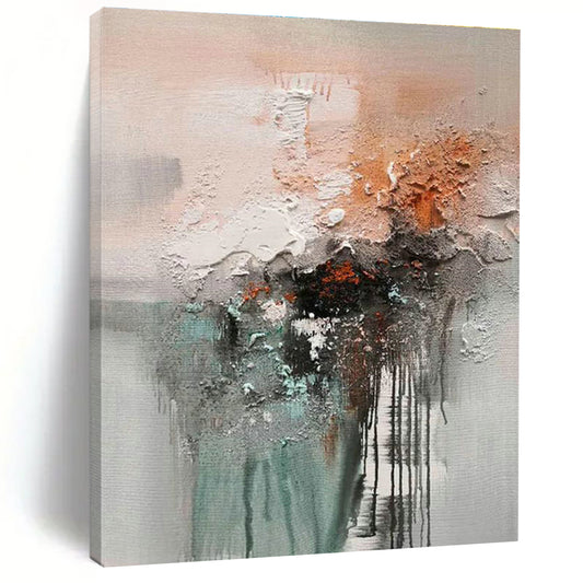 Textured Abstract Fusion Art for Contemporary Living Room & Avant - Garde Studio DLZ2264