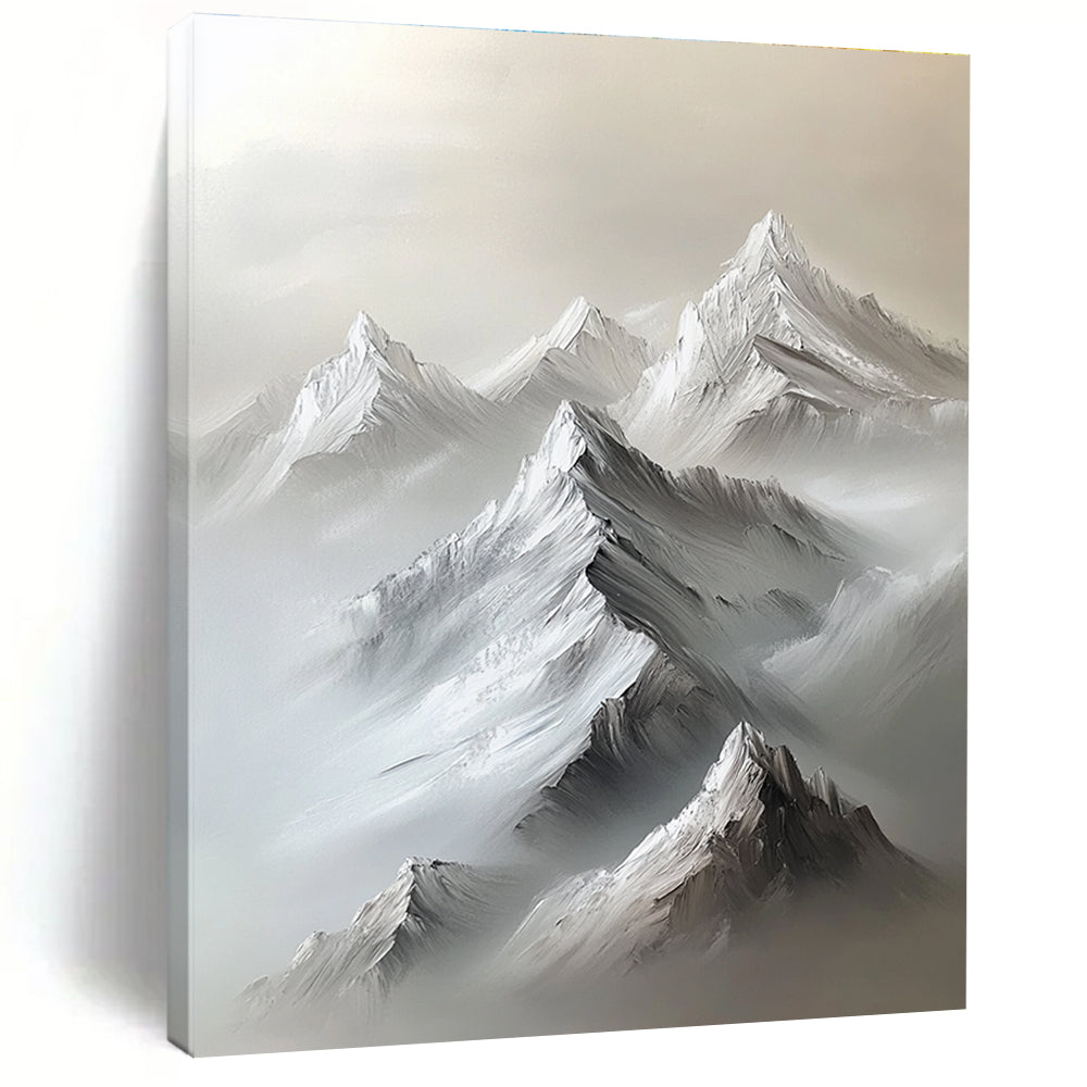 Misty Mountain Peaks for Serene Bedroom & Yoga Studio STSC1254