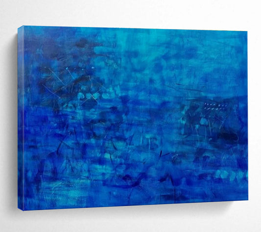 Blue - Tone Abstract Art for Serene Home Offices DLZ2456