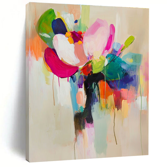 Bold Floral Abstract for Modern Home Office & Art - Loving Bedroom STSC822