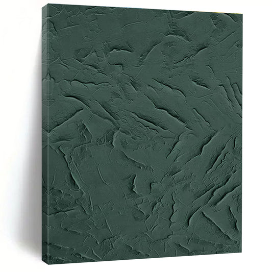 Deep Green Textured Art for Rustic Cabin & Spa Lounge DLZ0670