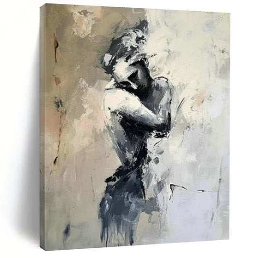 Solitary Figure Art for Modern Therapy Office Waiting Rooms DLZ0109