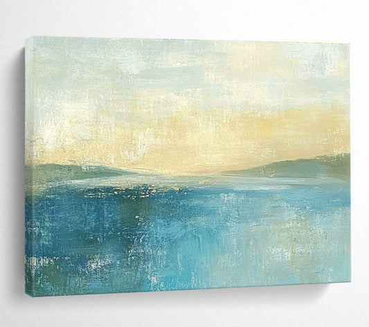 Textured Sea Sunset Art for Nautical - Themed Restaurant & Art - Focused Beach House SC085