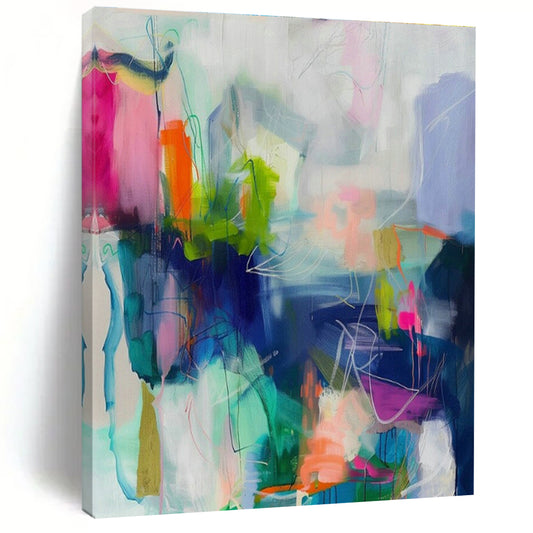 Vibrant Color Abstract Art for Creative Office & Art - Loving Home Studio DLZ2083