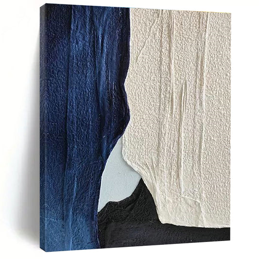 Fabric Collage Abstract Art for Bohemian Living Room & Textile Art Gallery DLZ2247