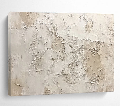 Textured Neutral Wall Art for Rustic Home Library & Earth - Tone Spa SC183
