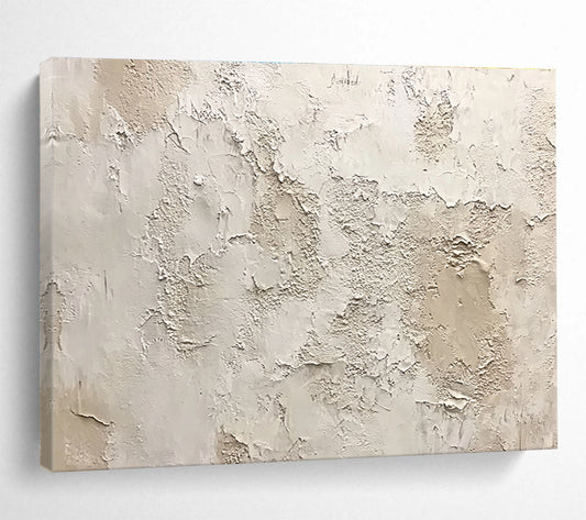 Textured Neutral Wall Art for Rustic Home Library & Earth - Tone Spa SC183