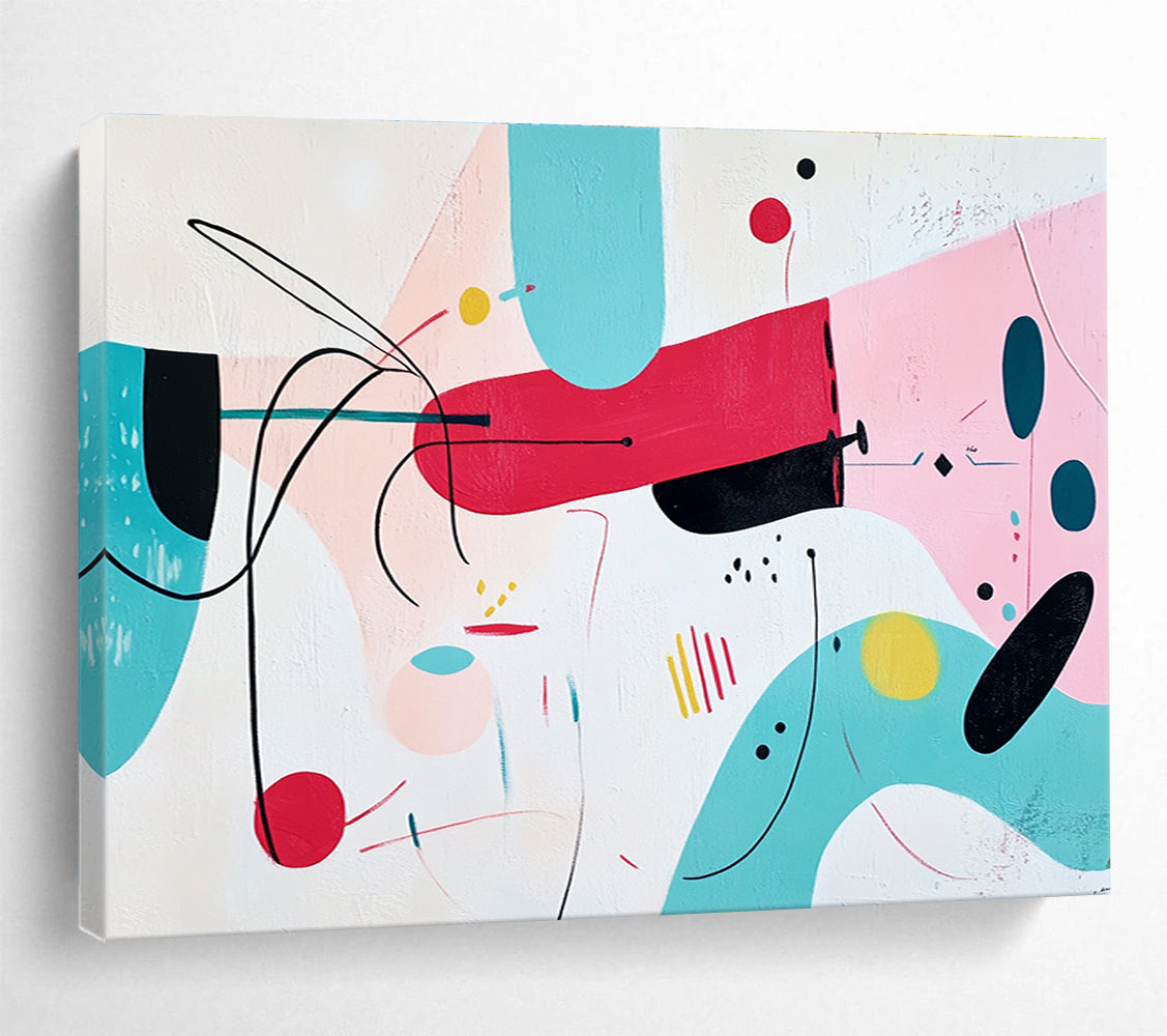 Playful Abstract Shapes Art for Kids’ Playroom & Creative Café SC187