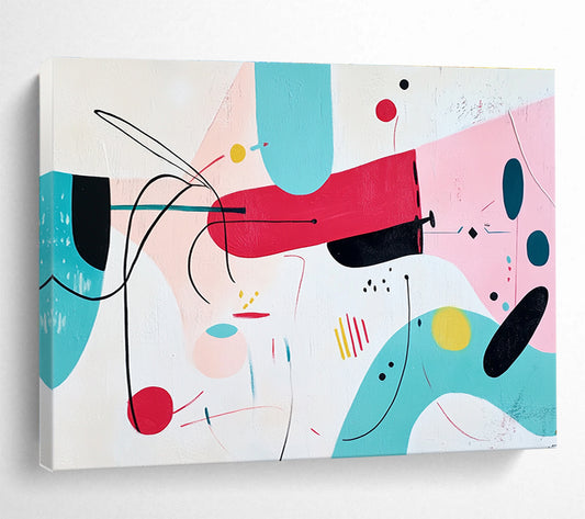 Playful Abstract Shapes Art for Kids’ Playroom & Creative Café SC187