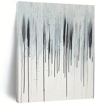 Grey and Black Dripping Abstract for Industrial Loft & Avant - Garde Studio STSC357