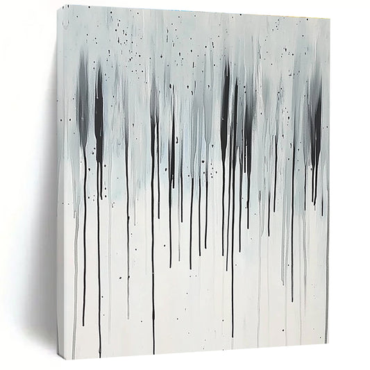 Grey and Black Dripping Abstract for Industrial Loft & Avant - Garde Studio STSC357