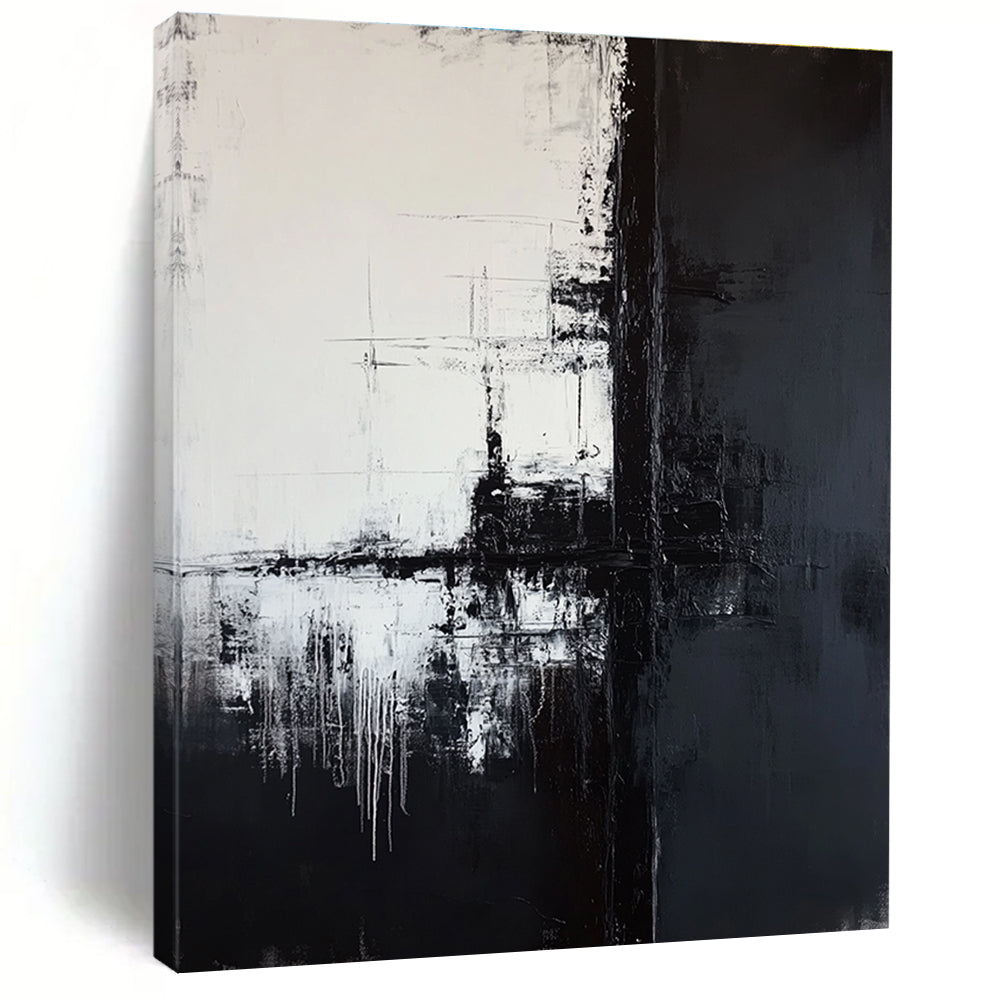 Black and White Abstract for Minimalist Gallery & Contemporary Studio Space STSC372