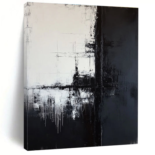 Black and White Abstract for Minimalist Gallery & Contemporary Studio Space STSC372