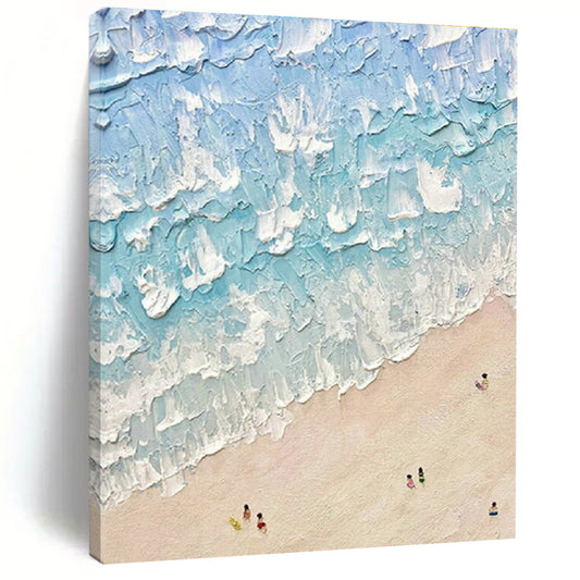 Textured Beach Art for Coastal Café & Beach House Bedroom DLZ2033