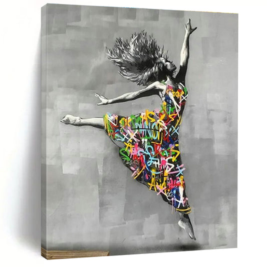 Graffiti - Style Dancer Art for Street Art Café & Dance Studio DLZ2305