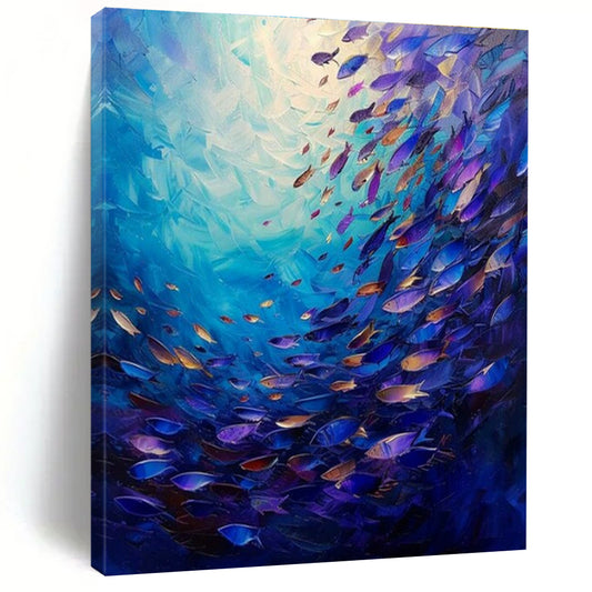 Vibrant Ocean Fish Art for Beach House & Wellness Spa DLZ1965