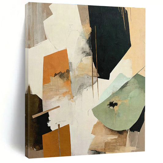 Layered Geometric Abstract Art for Contemporary Gallery & Industrial Loft DLZ1636