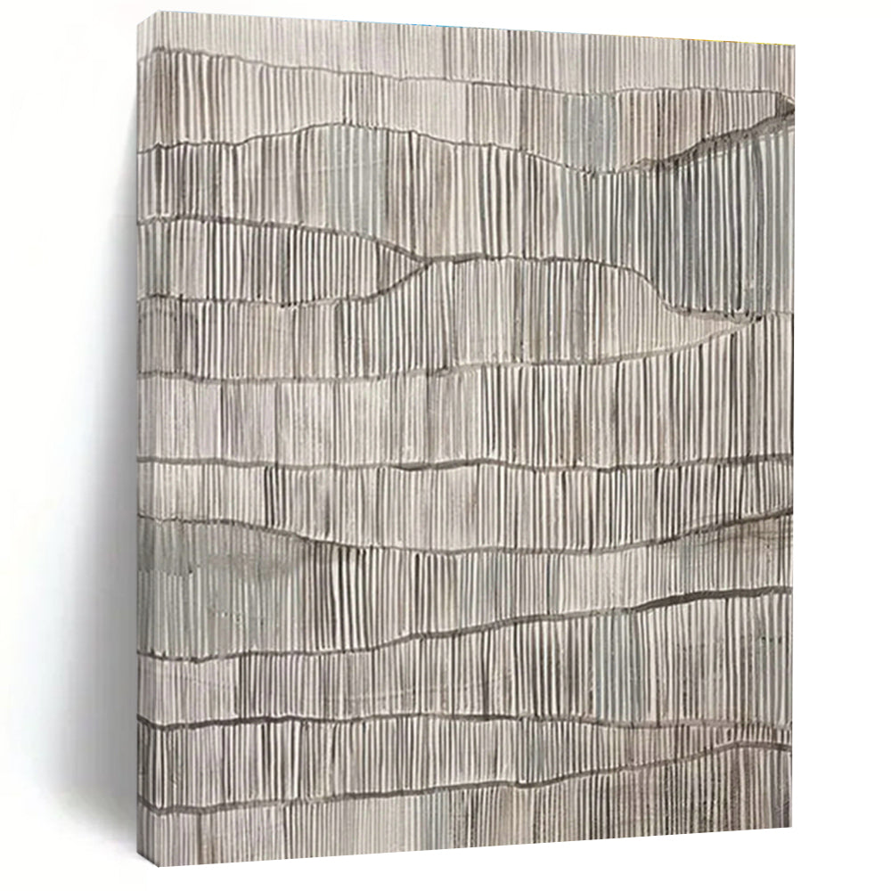 Wavy Line Textured Art for Coastal Restaurant & Art Gallery Atrium DLZ1041