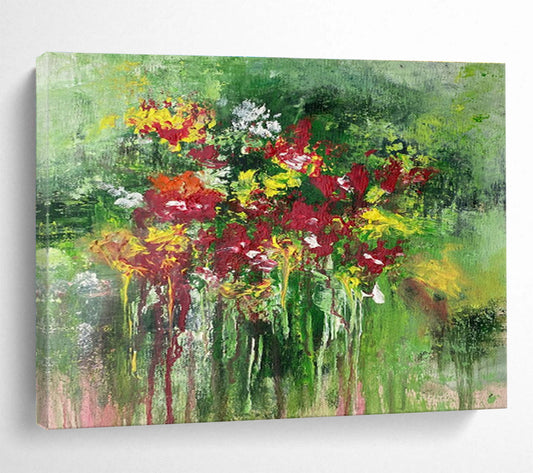 Floral Abstract Art: Infuse Natural Artistic Charm into Your Garden Room DLZ2392