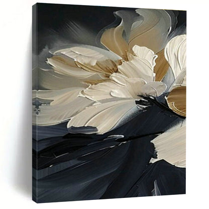 Textured Floral Oil Painting for Elegant Bedroom & Boutique Hotel Suite DLZ1994