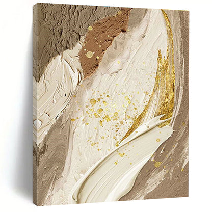Gold - Accented Abstract Art for Luxury Hotel Lobby & Glamorous Dining Room DLZ2177