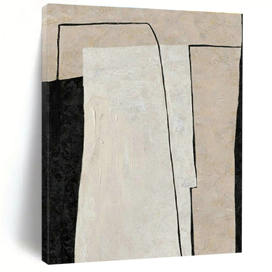 Black - White Geometric Art for Minimalist Living Room & Art Gallery DLZ2041