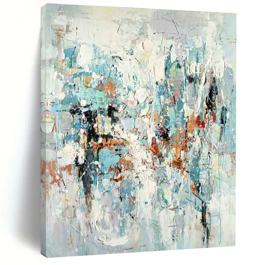 Light - Colored Abstract Art for Minimalist Bedroom & Yoga Studio DLZ1777