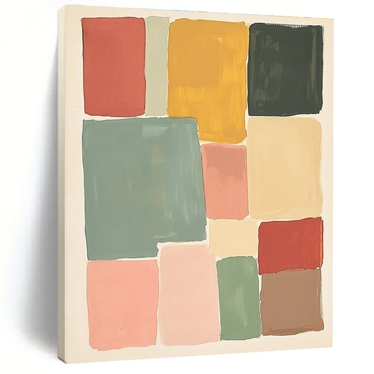 Geometric Color Block Art for Mid - Century Modern Home & Art - Lovers’ Office STSC1361