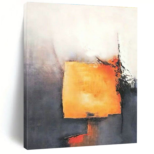 Orange - Gray Geometric Abstract for Industrial - Modern Office & Bold Home Entryway DLZ0929