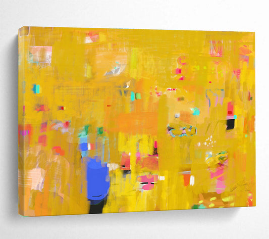 Yellow - Tone Vibrant Abstract Art for Lively Playrooms DLZ2422