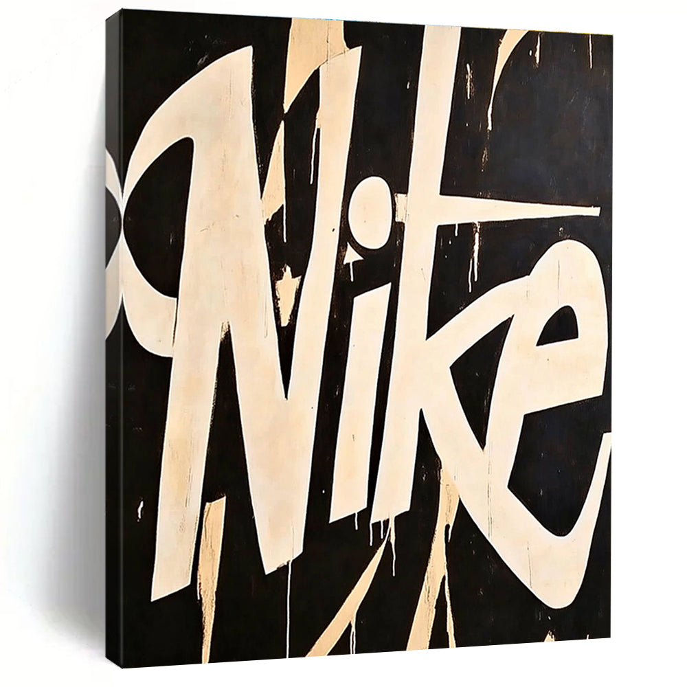 Black and White Nike Graffiti for Streetwear Store & Urban Art Studio STSC1139