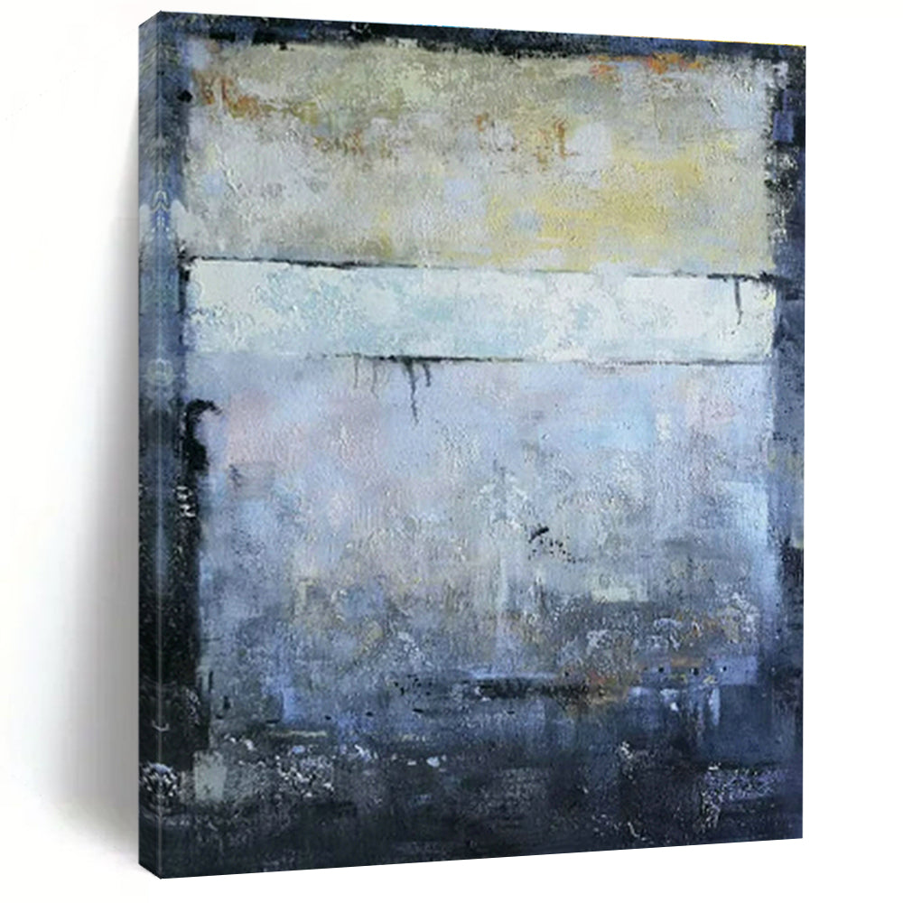 Gray - Blue Abstract Art for Architectural Firm Office & Art - Centric Community Center DLZ1799