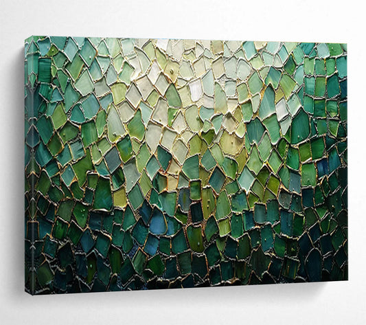 Colorful Stained Glass Mosaic Art for Mediterranean - Style Restaurant Walls DLZ3143
