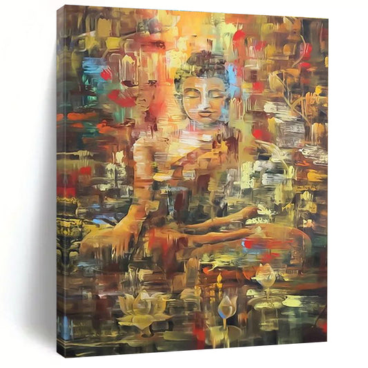 Colorful Buddha Art for Spiritual Retreat & Asian - Inspired Restaurant DLZ2327