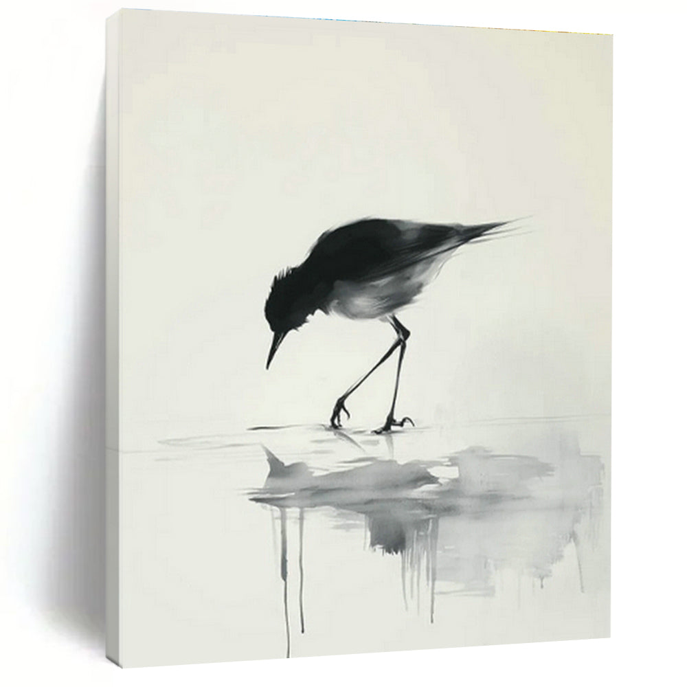 Ink - Style Bird Painting for Bedroom & Study DLZ0424 – TexturArt