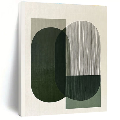 Green and Grey Geometric Shapes for Contemporary Office & Minimalist Living Room STSC1178