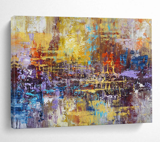 Colorful Urban Abstract Art for Creative Coworking Spaces DLZ2538