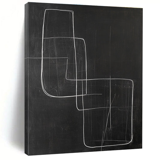 Chalk Line Abstract for Industrial - Chic Gallery & Modern Lounge STSC1185